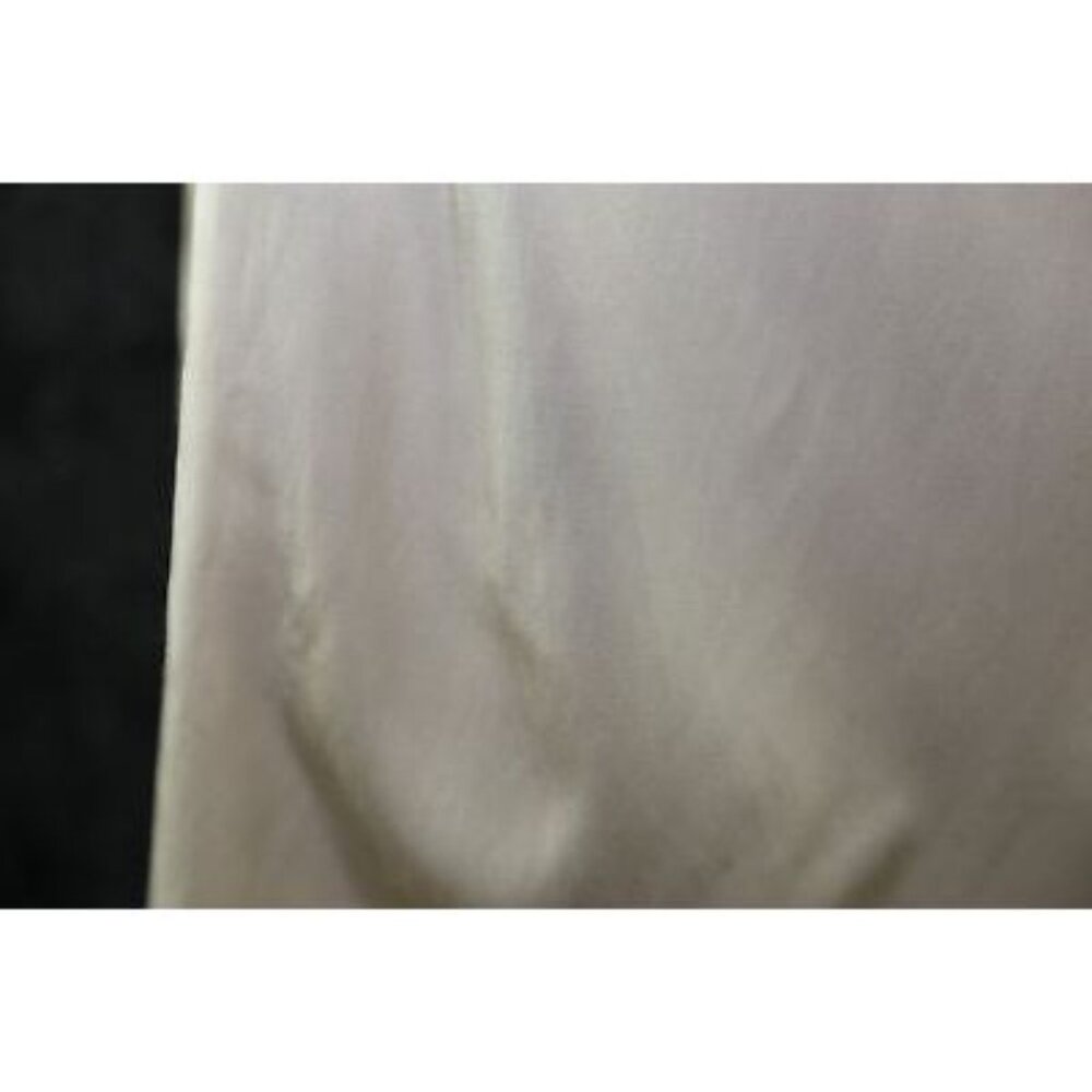 Democracy Beige Silky Sleeveless Black Button Accent Dress 10 Medium - Picture 6 of 10